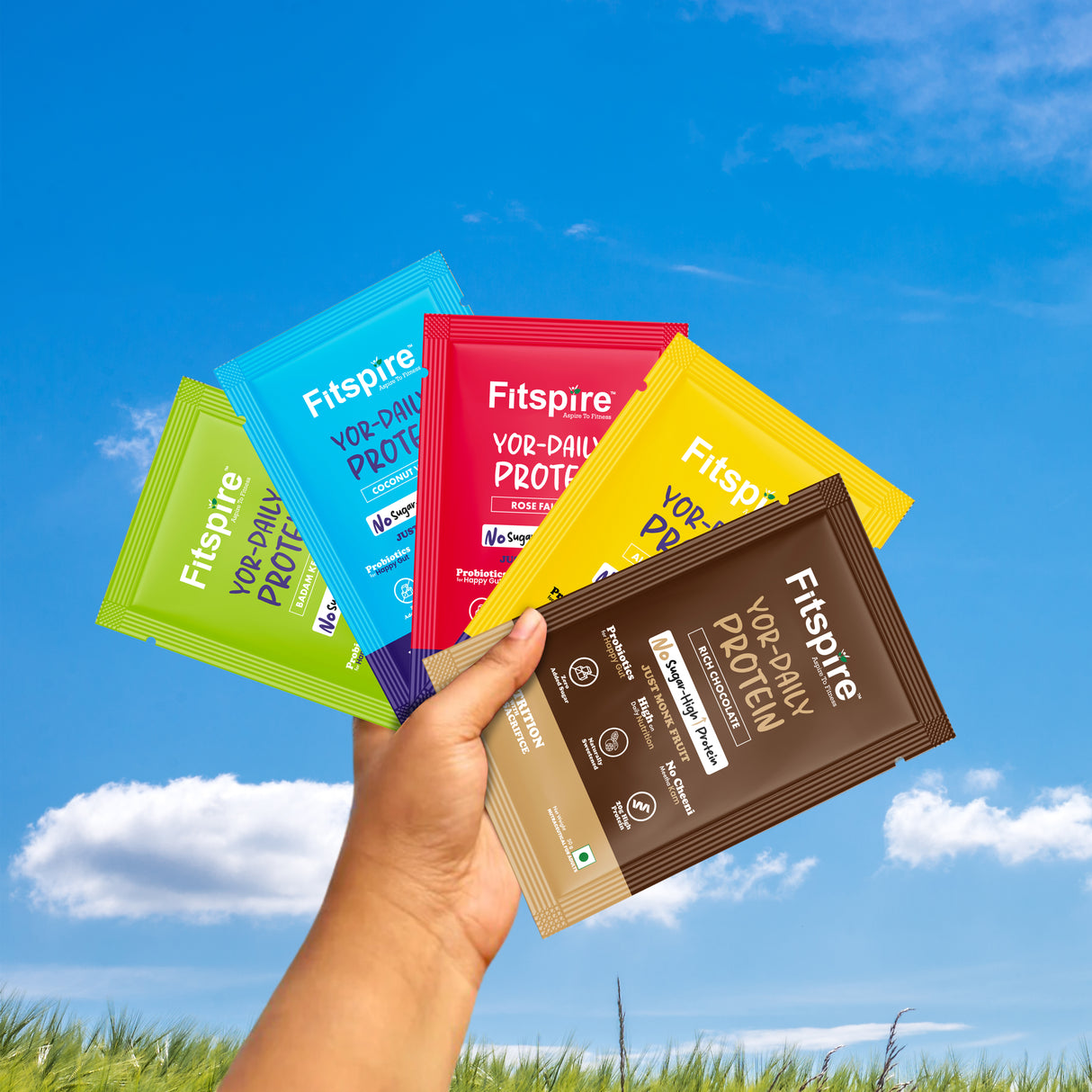 Evika Fit Super Pro Plus Whey Protein (2lbs) + Peanut Butter (Cookie crunch) + Pack of 5 Sachets YOR Protein (50g Sachet with 20g Protein)