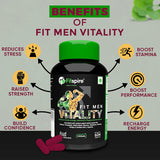 SUPER PRO WHEY PROTEIN (DOUBLE CHOCOLATE) WITH FIT MEN VITALITY