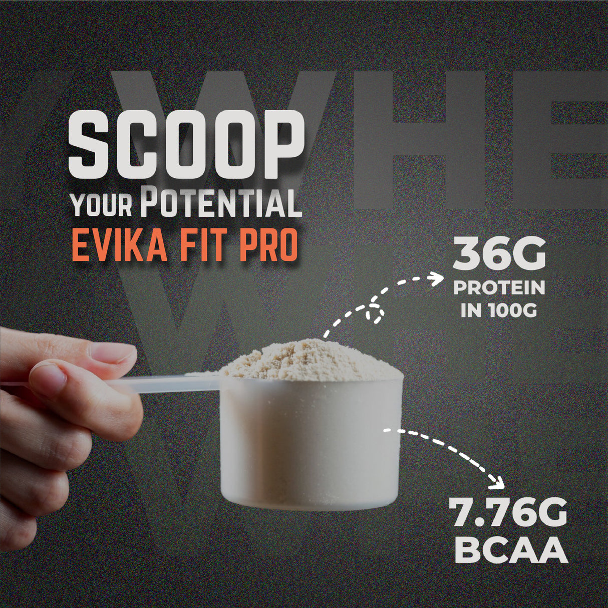 Evika Fit Super Pro Plus Whey Protein (2lbs) + Peanut Butter (Cookie crunch) + Pack of 5 Sachets YOR Protein (50g Sachet with 20g Protein)