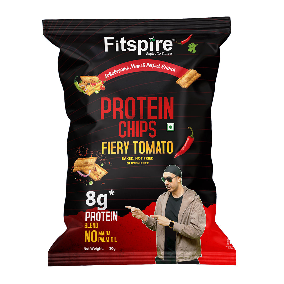 Fitspire Protein Chips 30g | 8g Protein, Low-Calorie, Gluten-Free Snack