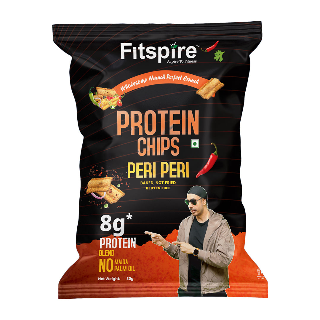 Fitspire Protein Chips 30g | 8g Protein, Low-Calorie, Gluten-Free Snack