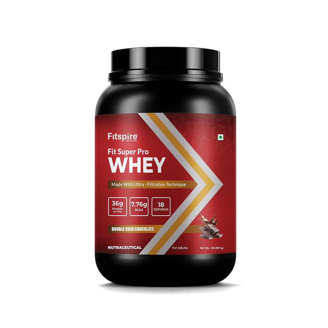 Fit Super Pro Whey Protein - Double Chocolate (2Lbs)