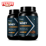 Fitspire Fit Super Whey Protein | Gourmet Coffee | 1 kg | 35 g Protein per 100 g | Digestive Enzymes & Vitamins and Minerals | No Added Sugar | 2LBS + 2 LBS