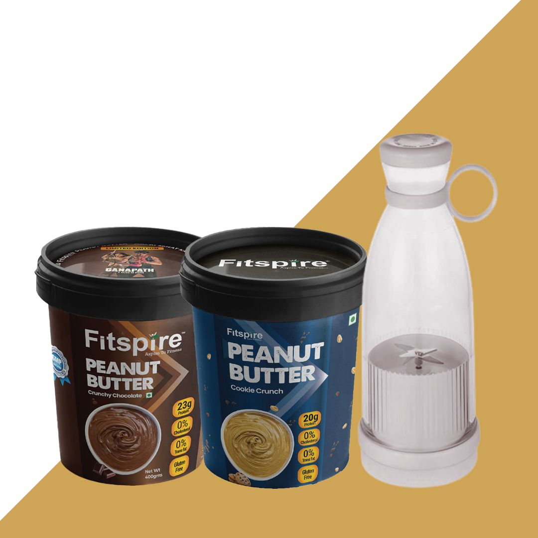 PEANUT BUTTER (CRUNCHY CHOCOLATE & COOKIE CRUNCH) WITH JUICER Fitspire