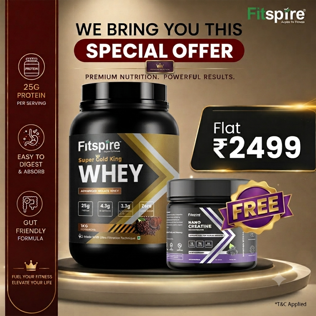 Super Gold King Whey 1kg | Premium Whey Isolate + Concentrate | 25g Protein | Coffee Royal | No Added Sugar