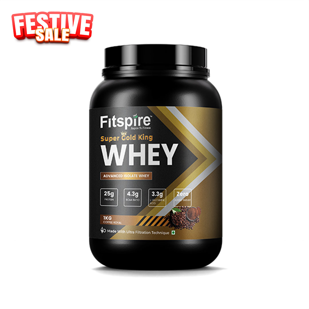 Super Gold King Whey Protein Isolate - Coffee Royal (1 Kg)
