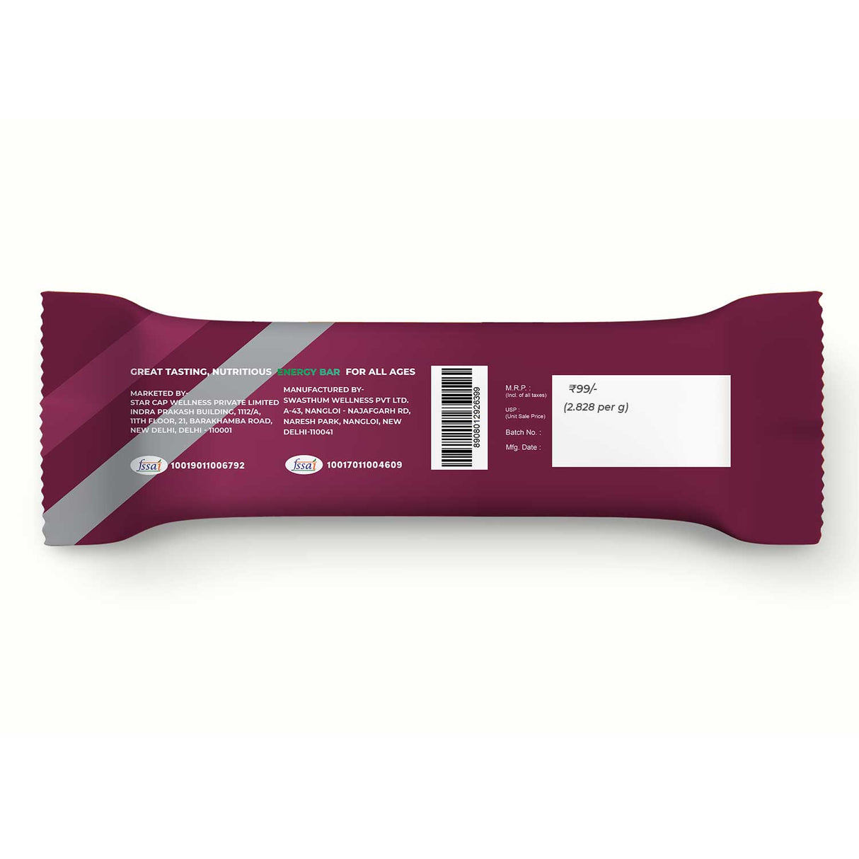 š Energy Bars - Pack Of 4 Assorted Flavour