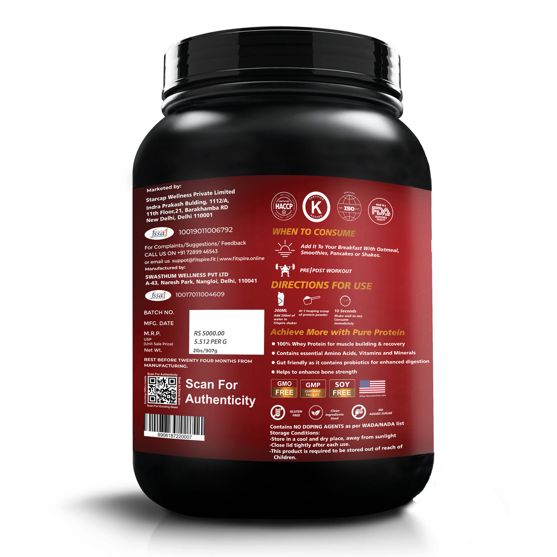 Fit Super Whey Protein Combos (1kg) With Free Creatine
