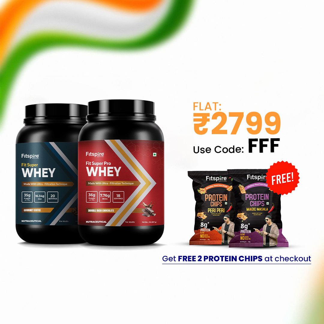 Fitspire Fit Super & Super Pro Whey Protein Combo (Chocolate & Gourmet Coffee Flavor)