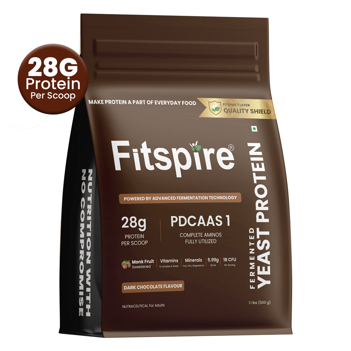 Fermented Yeast Protein - 500g - 28g Protein per Scoop