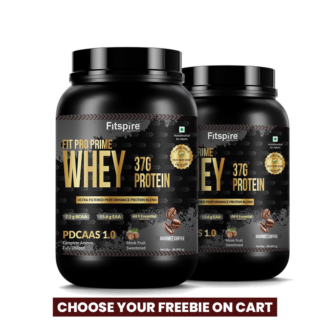 Fit Pro Prime Whey 37g ( Pack Of 2 ) - Gourmet Coffee -