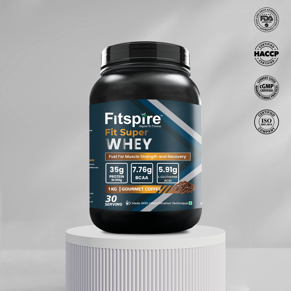 Fit Super Whey Protein - Gourmet Coffee (1kg)