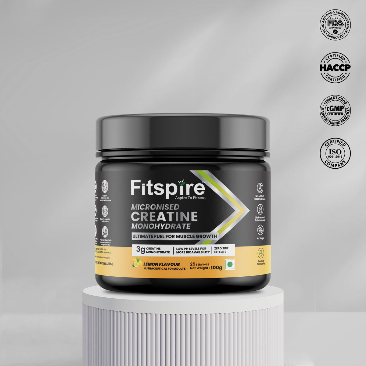 Creatine Monohydrate 100g (Lemon)