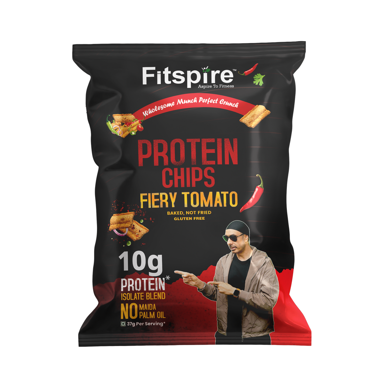 Fitspire Protein Chips ( Pack of 1 ) – Assorted Flavors (37g)