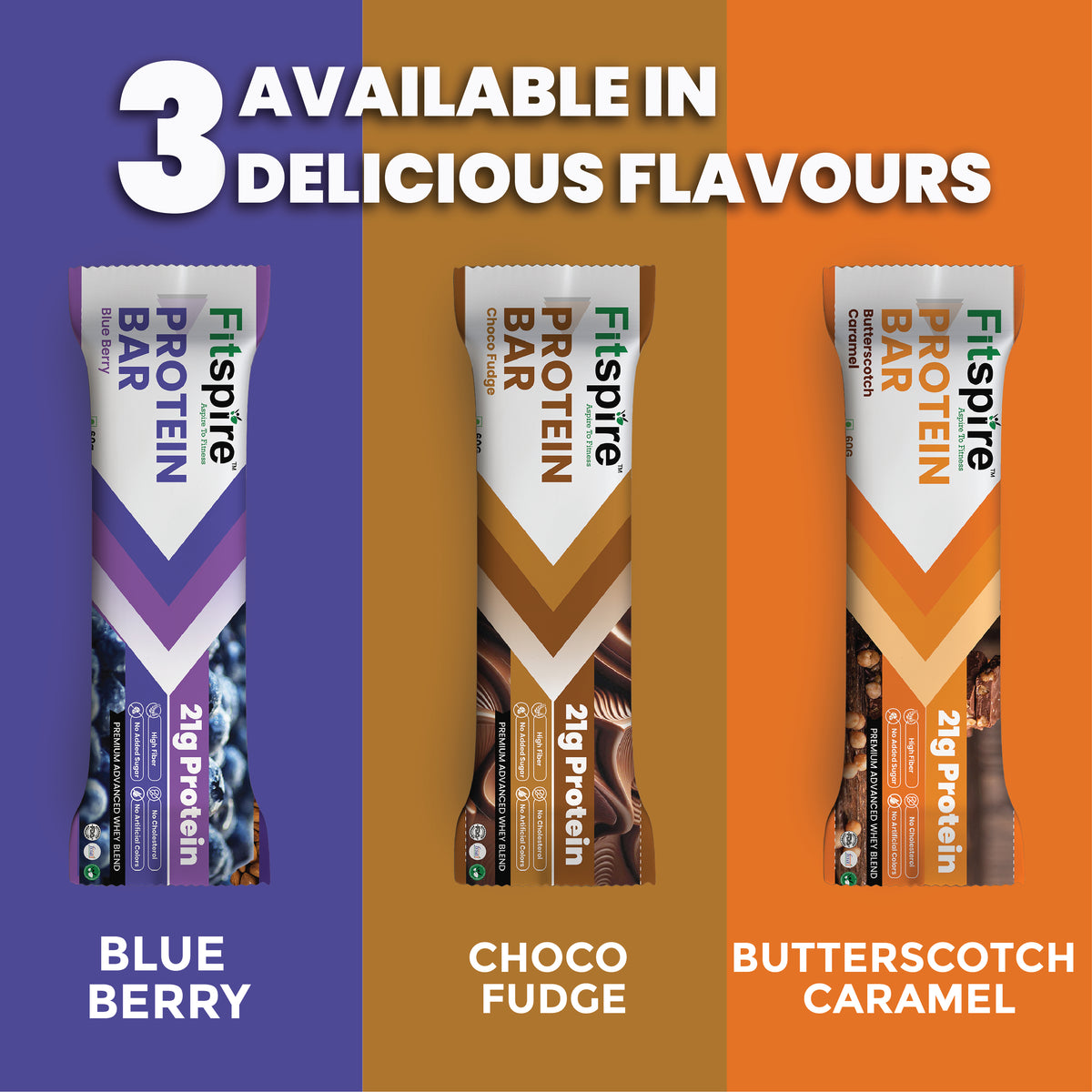 Protein Bars (Pack Of 3) Assorted Flavour