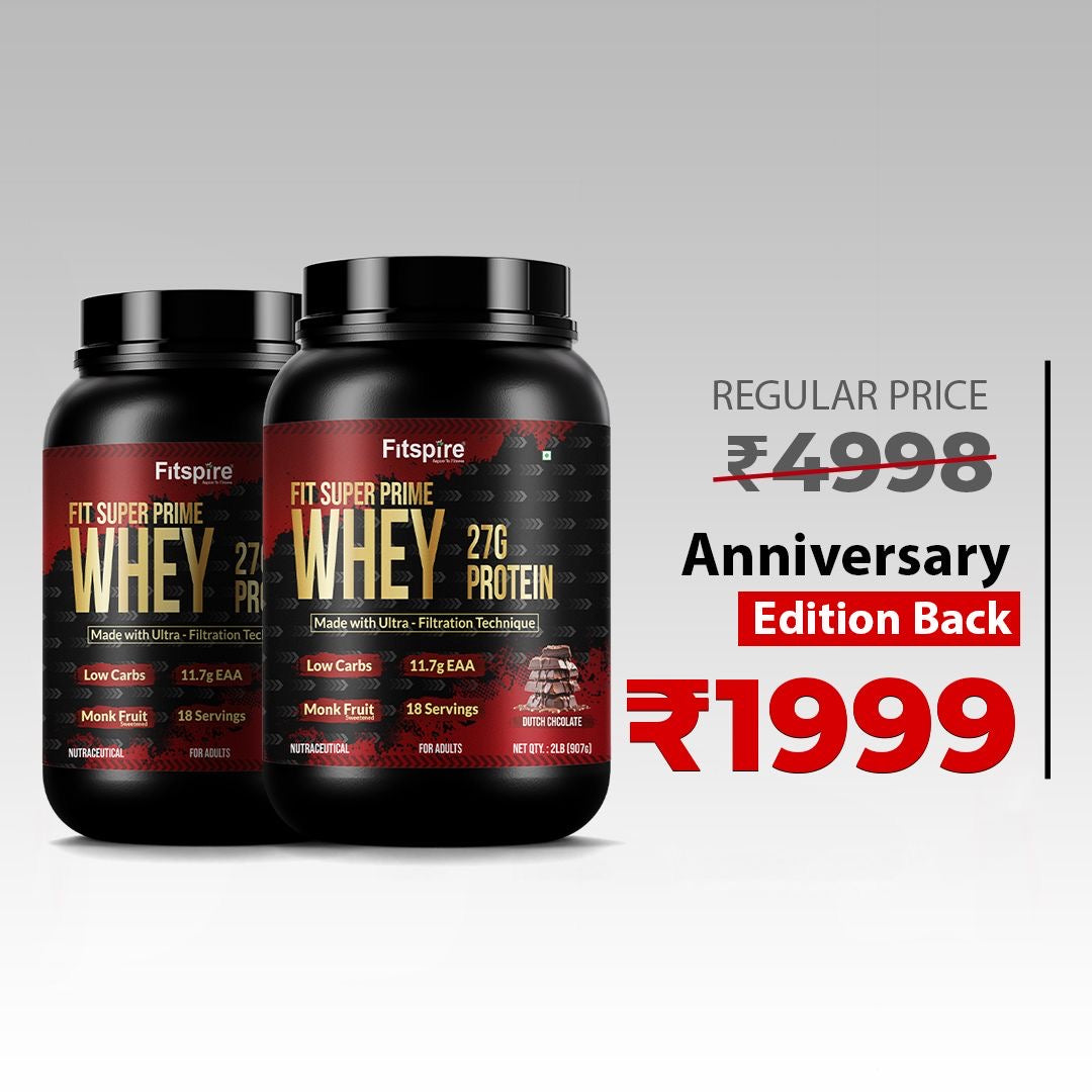 Fit Super Prime Whey Dutché Chocolate 27g - 2LBS X 2LBS ( PACK OF 2 )