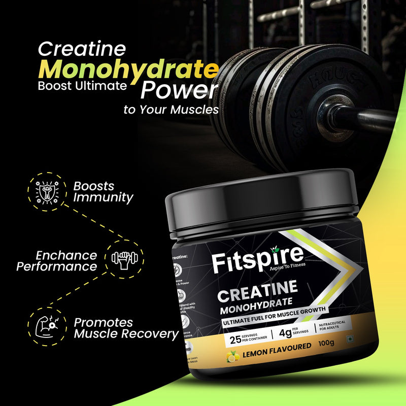 Creatine Monohydrate 100g (Lemon)