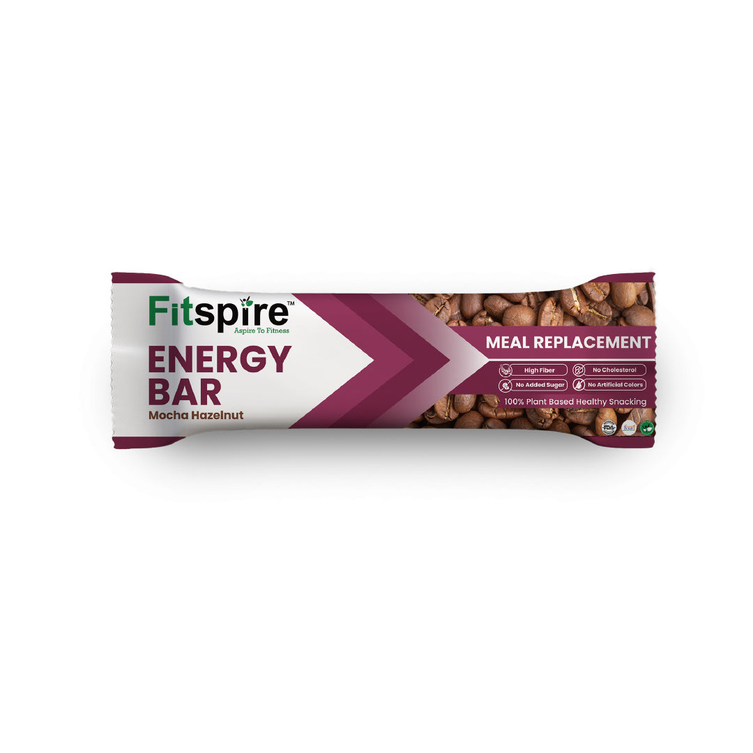 Pack of 6 High Fibrous Energy Bar with Peanut Butter (Cookie Crunch) & Shaker