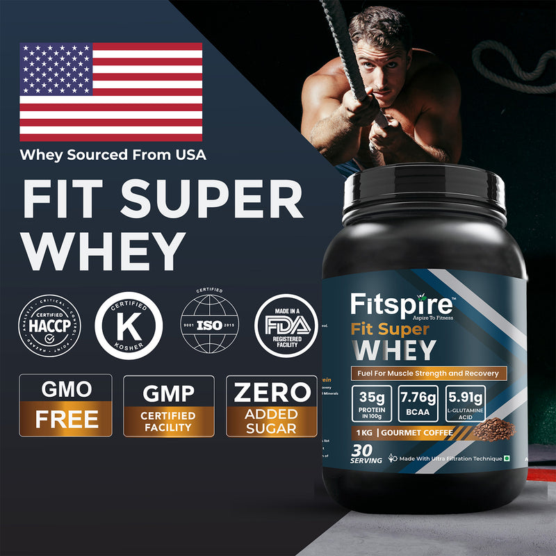 Fit Super Whey Protein - Gourmet Coffee (1kg)