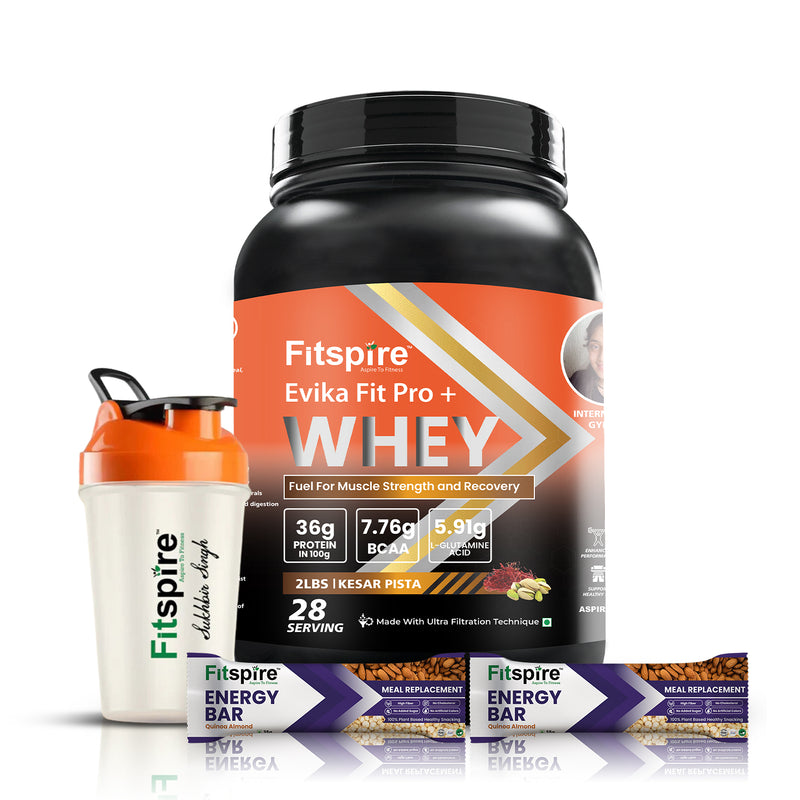 FIT SUPER WHEY PROTEIN WITH SHAKER & 2 ENERGY BARS