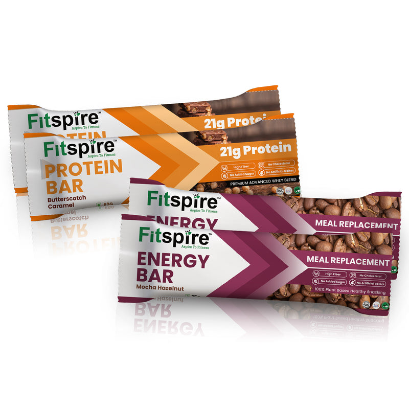 Protein Pack Combos (2 Energy Bar And 2 Protein Bar)