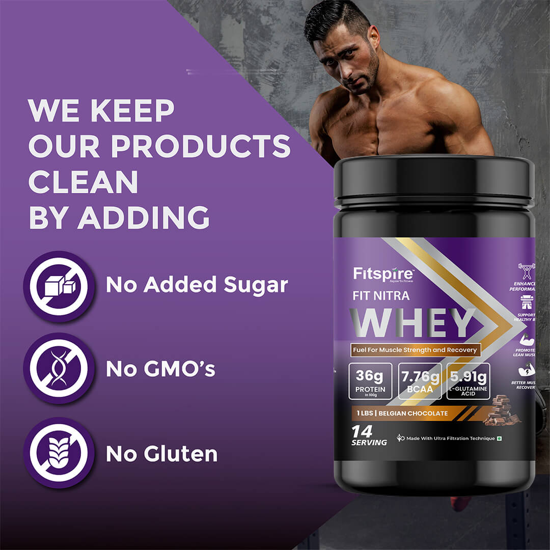 Fit Nitra Whey (1 Lbs) + Fit Super Whey With Shaker