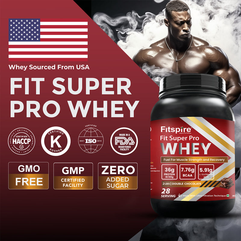 FIT SUPER PRO WHEY PROTEIN- DOUBLE CHOCOLATE (2LBS)