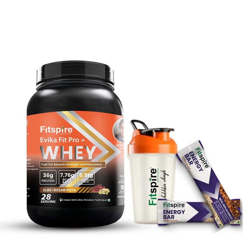 FIT SUPER WHEY PROTEIN WITH SHAKER & 2 ENERGY BARS