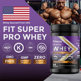 Fit Nitra Whey Protein - Belgian Chocolate (1 LBS) with Free Shaker & 2 Energy Bars