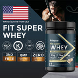 Fit Super Whey Protein - Gourmet Coffee (1kg) With Nitra Whey - Cookie & Cream (1 Lbs)