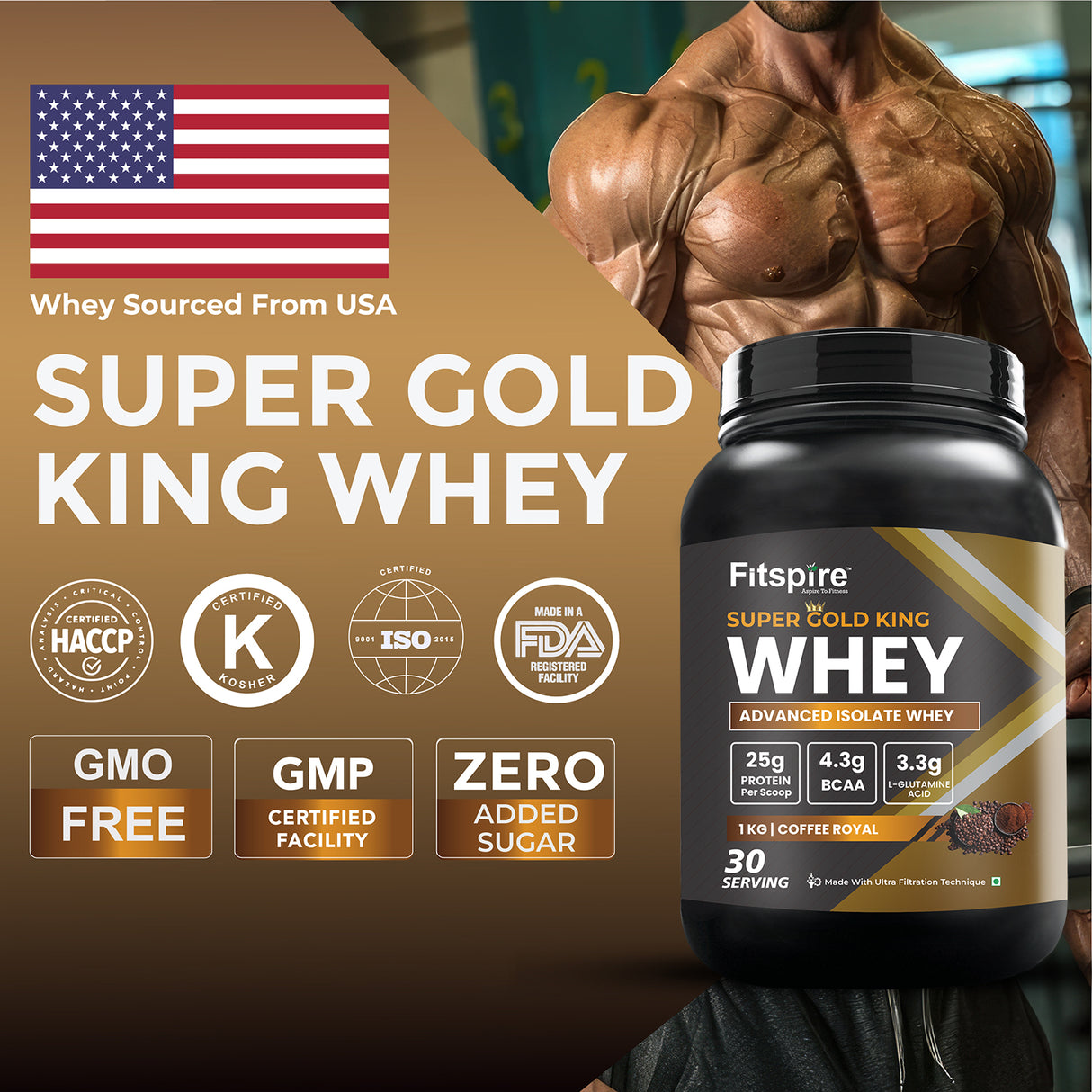 Super King Gold Whey Isolate (1kg) with Nitra Whey (1lbs)