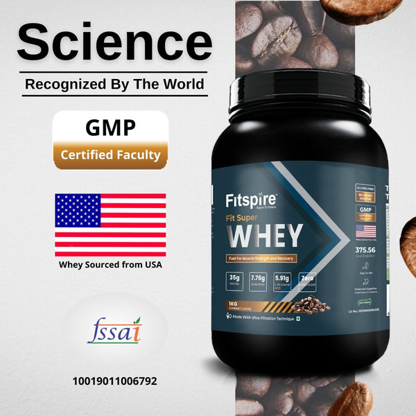 Fit super whey protein with Blender