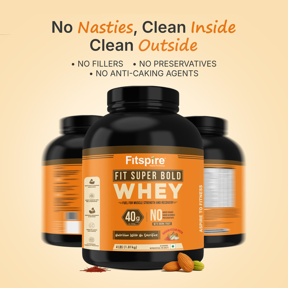 Fit Super Bold Protein – Badam Kesar Pista (4 LBS)