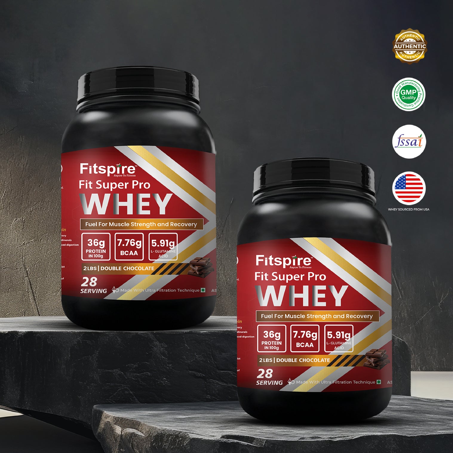 Fit Super Pro Whey Protein Combos (Pack Of 2)