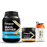 FITSPIRE MASS GAINER WITH CREATIN & FREE SHAKER