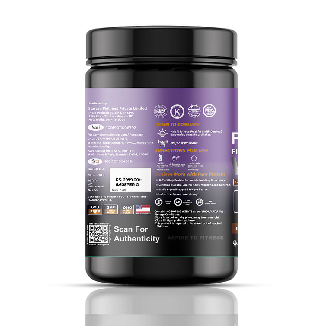 Fit Nitra Whey Protein (1 lbs) With Creatine Monohydrate