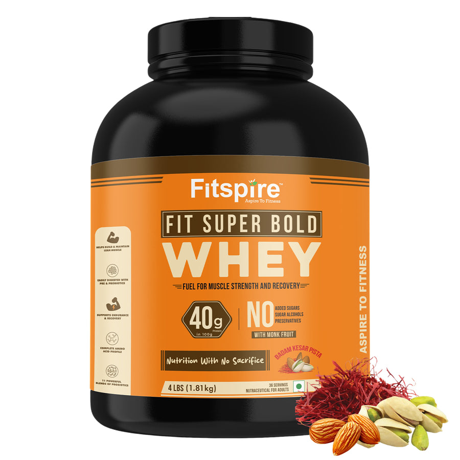 Fit Super Bold Protein – Badam Kesar Pista (4 LBS)