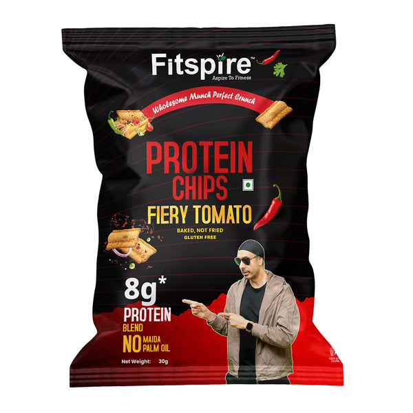 Fitspire Protein Chips 30g | 8g Protein, Low-Calorie, Gluten-Free Snack