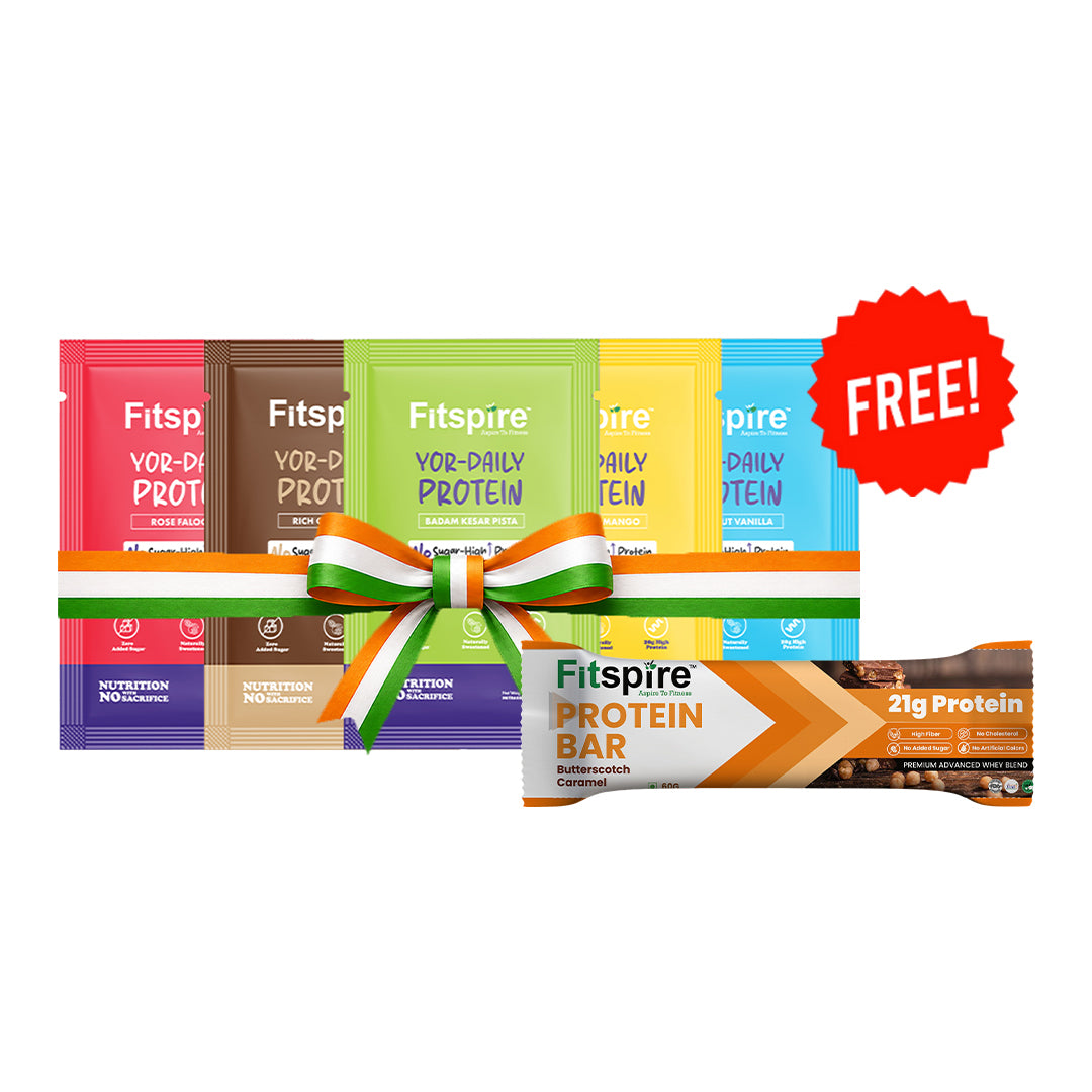 5 Protein Sachet 20g Each + 1 Protein Bar