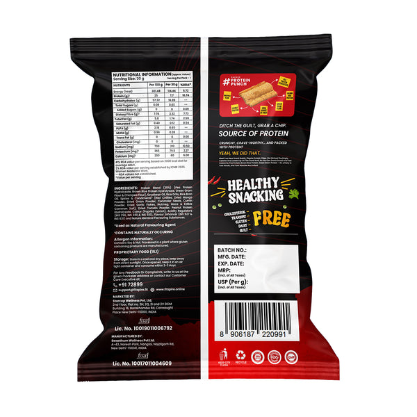 Fitspire Protein Chips 30g | 8g Protein, Low-Calorie, Gluten-Free Snack