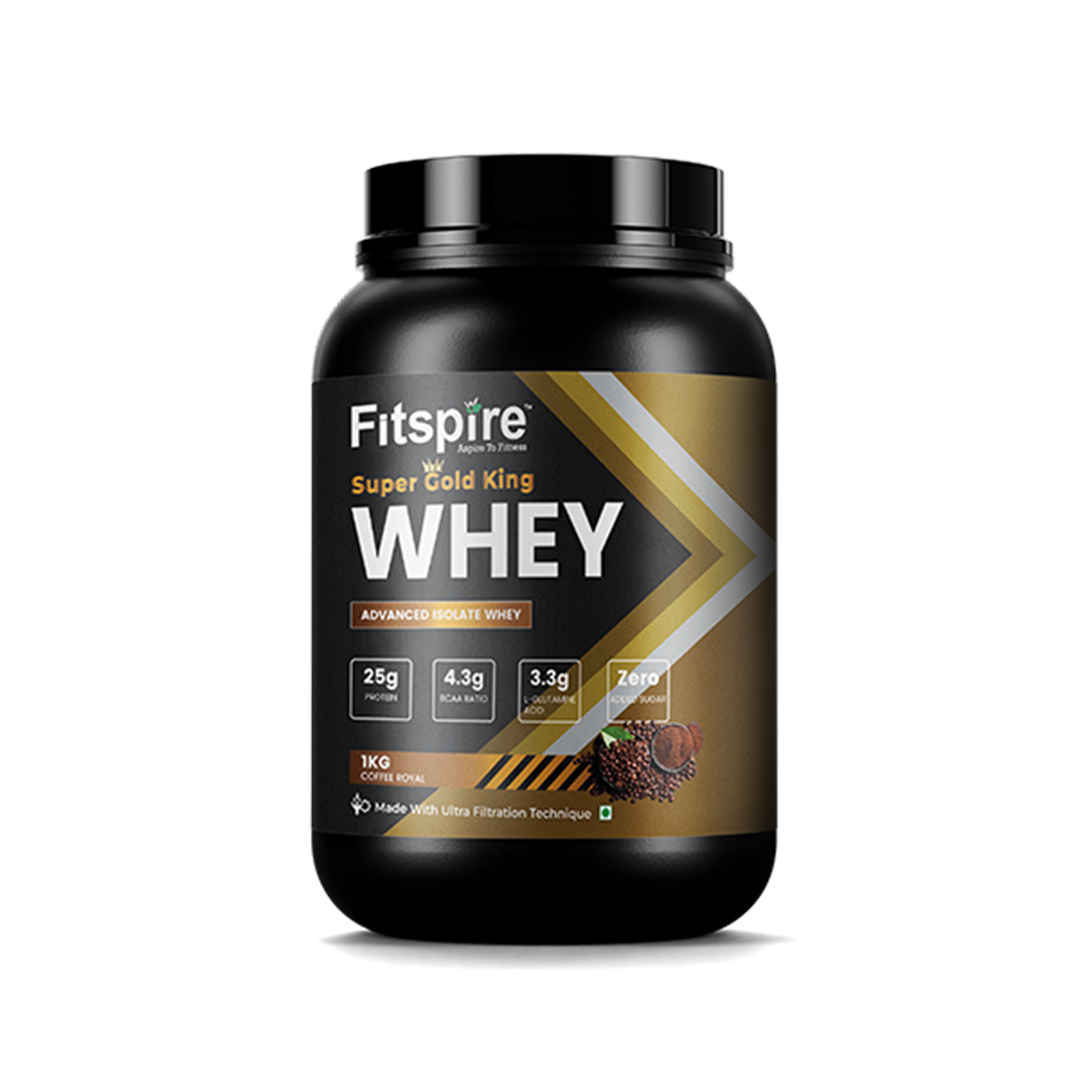 Super Gold King Whey Protein Isolate - Coffee Royal (1 Kg)