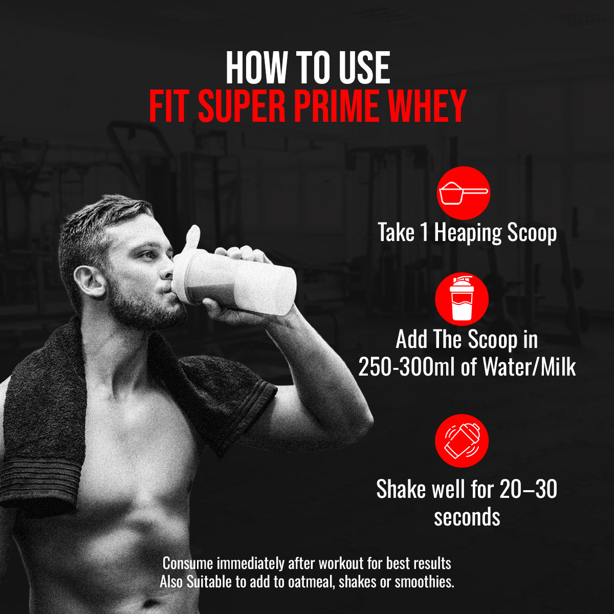 Fit Super Prime Whey Dutché Chocolate-27g High-Protein Content, Probiotic-Enriched & Naturally Sweetened with Monk Fruit for Lean Muscle & Rapid Recovery