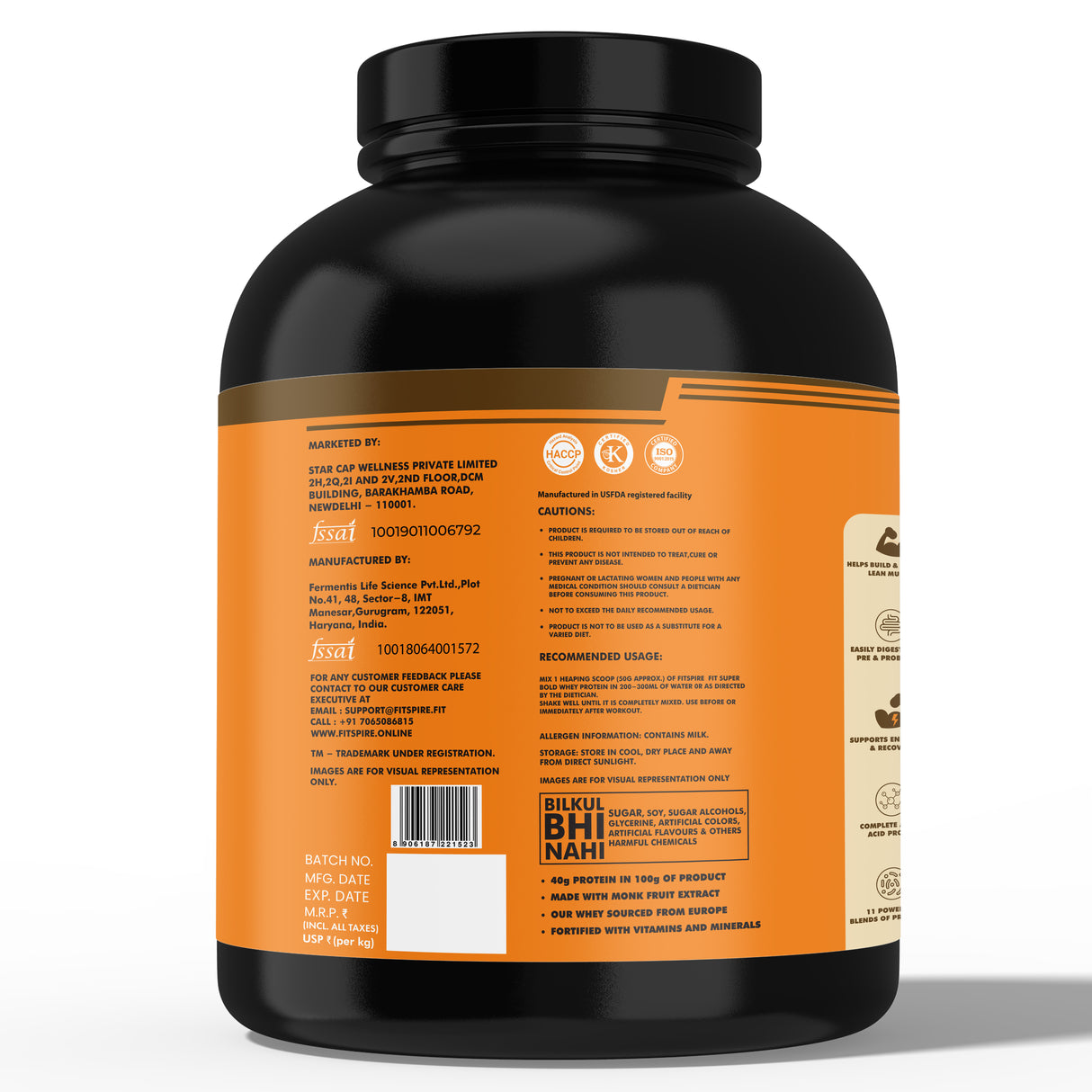 Fit Super Bold Protein – Badam Kesar Pista (4 LBS)