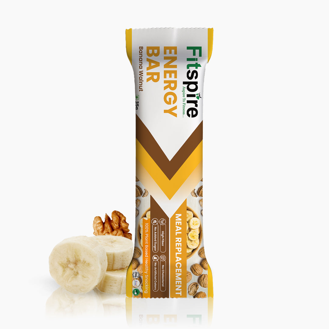 Pack of 6 High Fibrous Energy Bar with Peanut Butter (Cookie Crunch) & Shaker