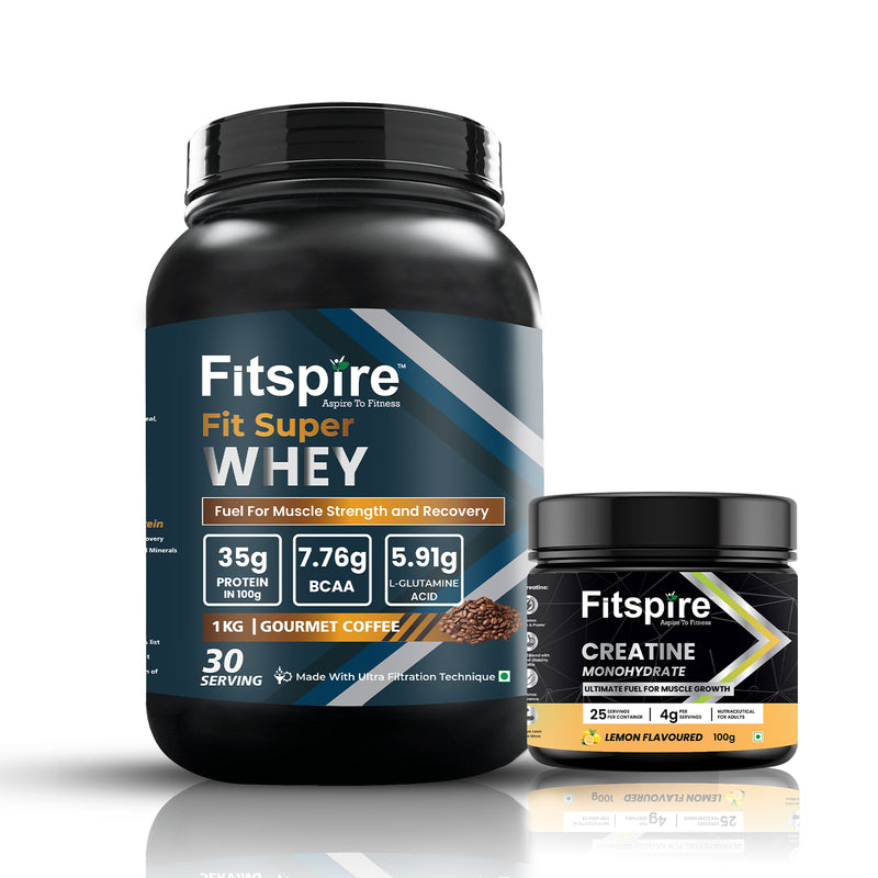 Fit Super Whey Protein Combos (1kg) With Free Creatine