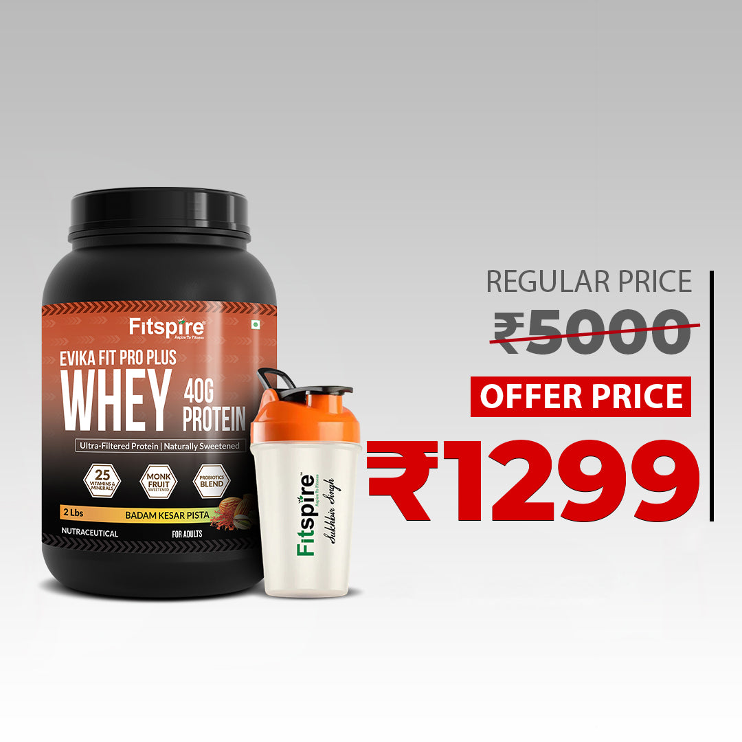 Evika Fit Super Pro Plus Whey Protein - Kesar Pista (2Lbs)