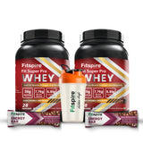 FIT SUPER PRO WHEY COMBOS WITH SHAKER & 2 ENERGY BARS