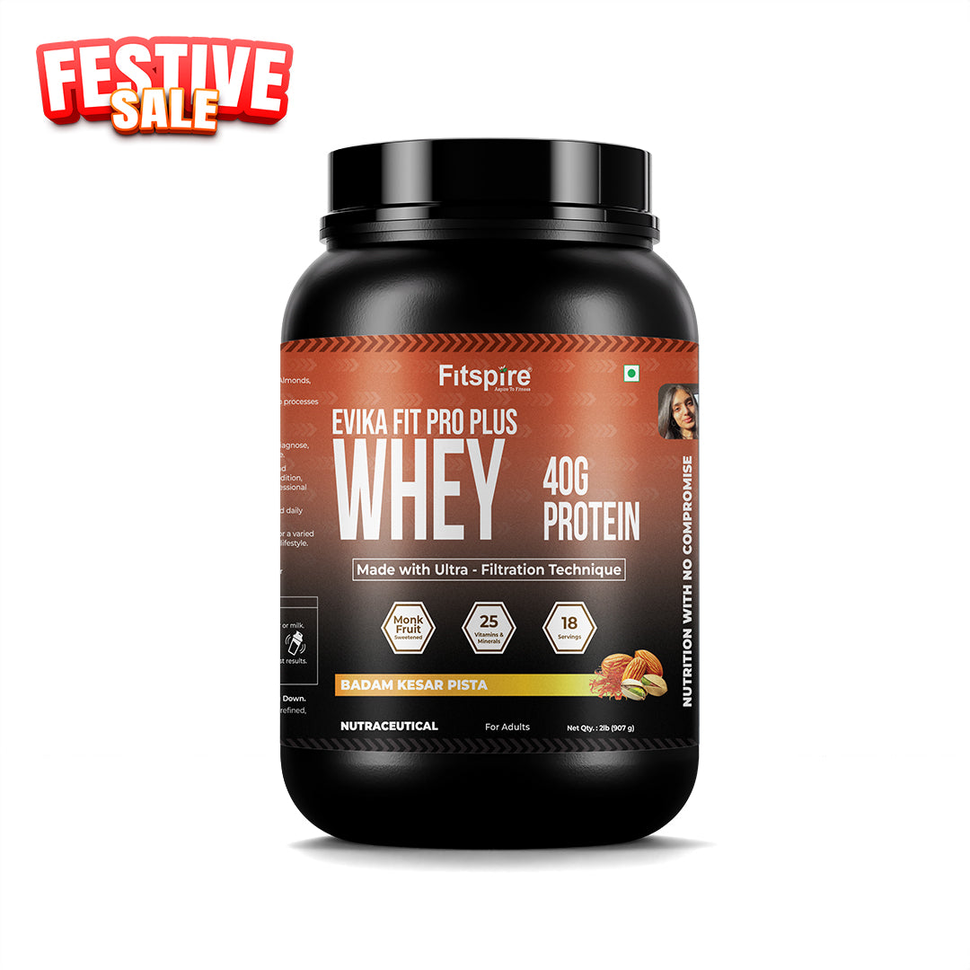Evika Fit Super Pro Plus Whey Protein - Kesar Pista (2Lbs)