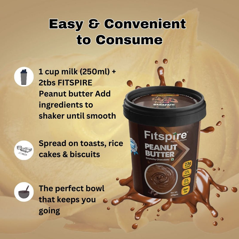 FIT PEANUT BUTTER (CRUNCHY CHOCOLATE) WITH 3 ENERGY BAR
