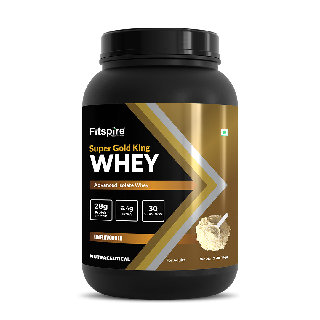 FIT Super Gold King Whey Isolate – 28g Ultra-Pure Protein | Unflavored